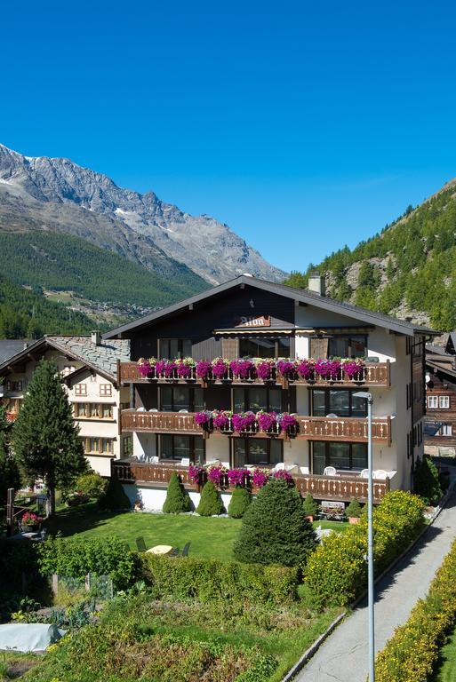 Haus Alba Lägenhet Saas-Almagell Exteriör bild